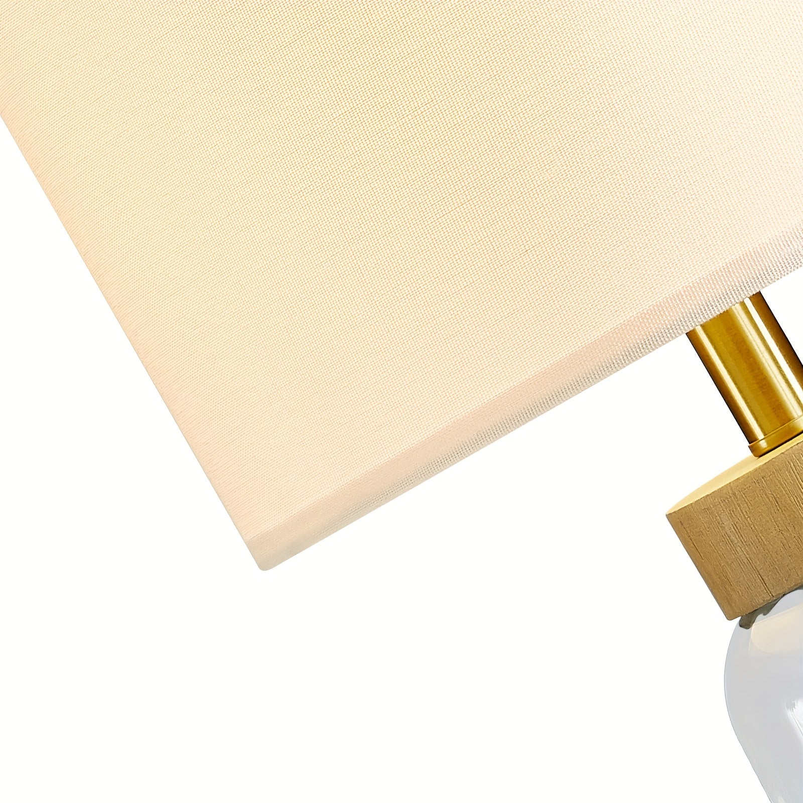 Set of 2 Clear Glass Table Lamps with USB charge port