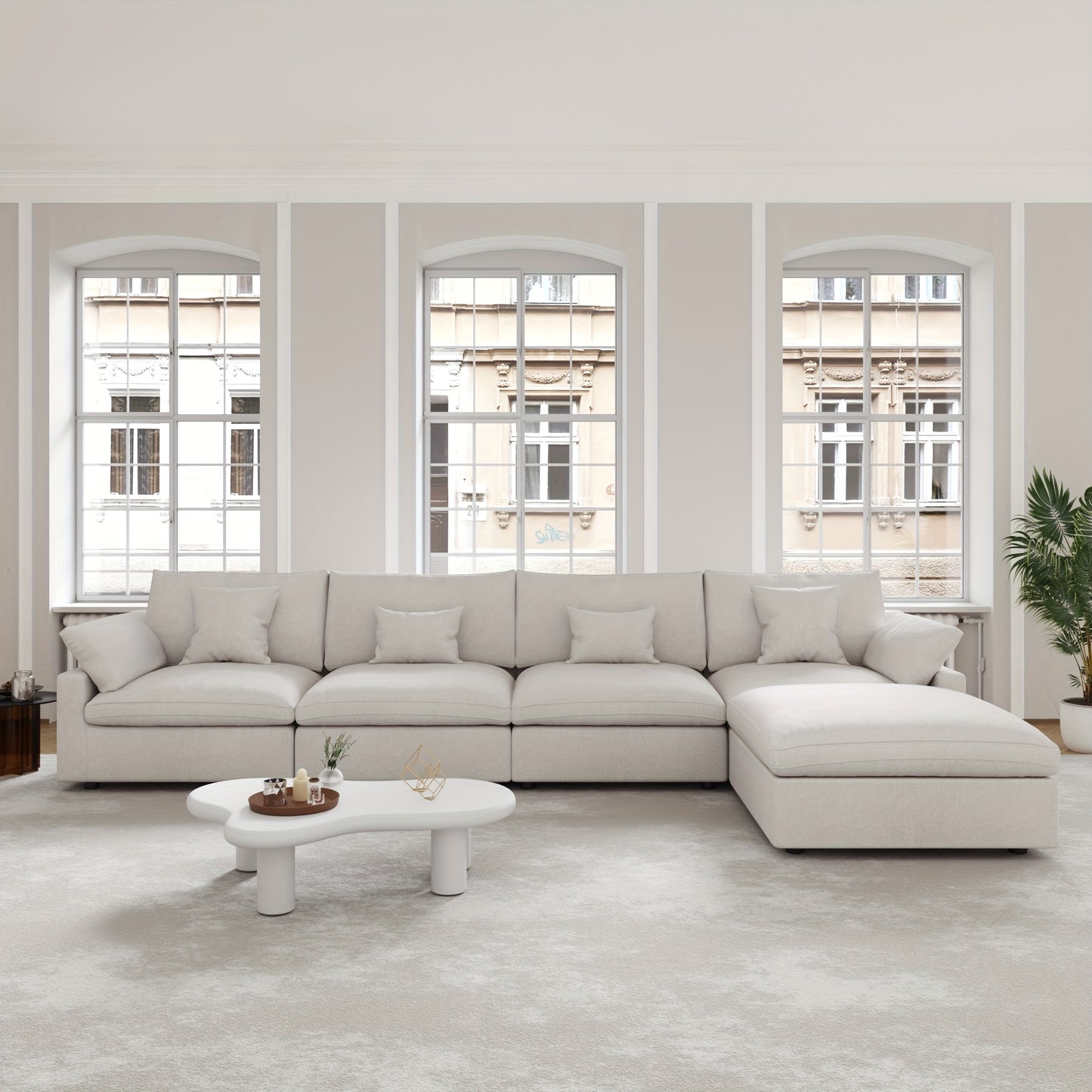 Chic Woods Home Collection — The Fairmount Modular Cloud Sectional - solid wood furniture by Chic Woods