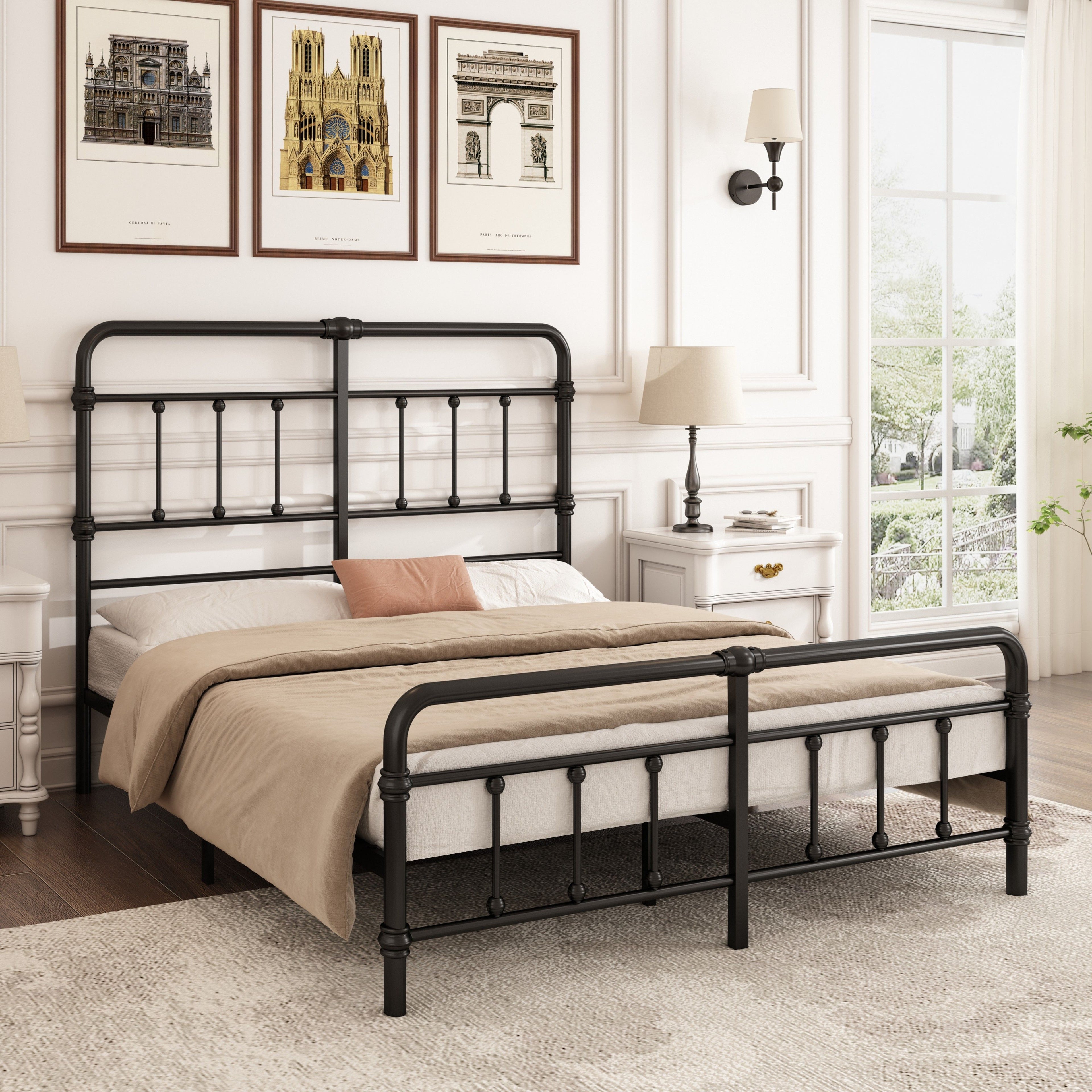 Antique Farmhouse Metal Bed Frame