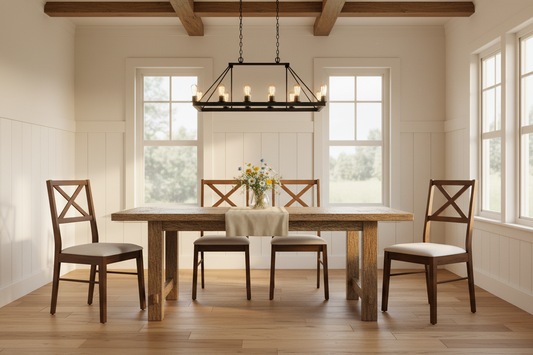 Ansley X-Back Dining Chairs (Set of 2)