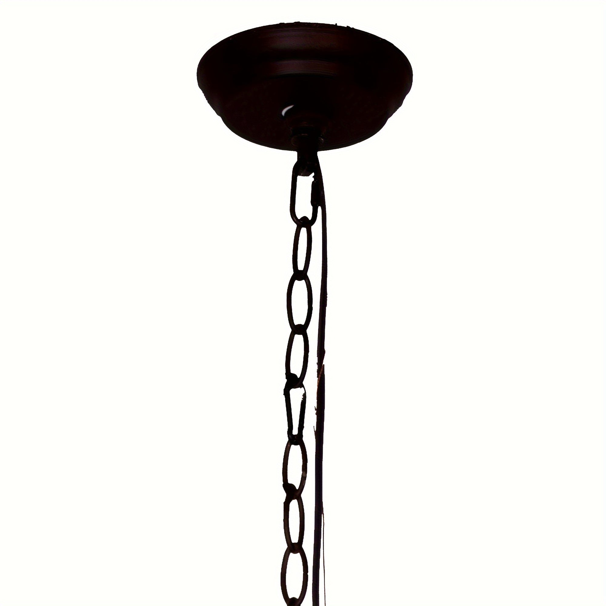 5-Light Antique White Farmhouse Dry rated Chandelier