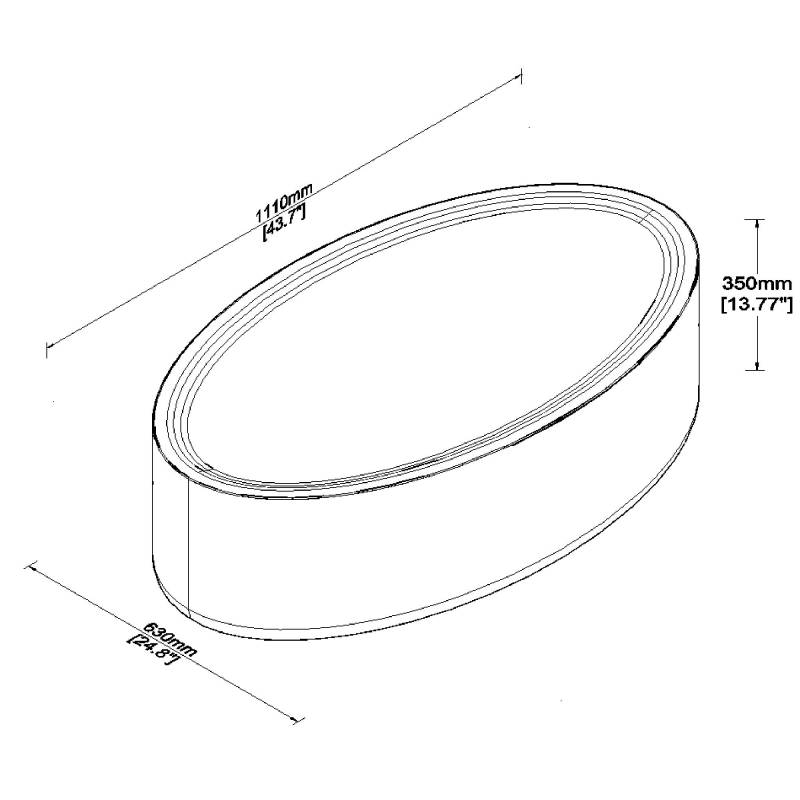 Contemporary Oval Coffee Table, Perfect for Decorating And Utilizing in Your Living Space