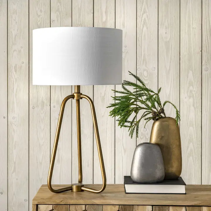 set of 2- Brass table lamps