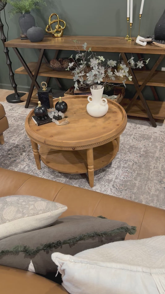 Florence Round Wood Coffee Table