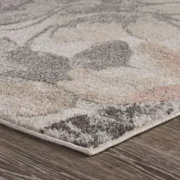Ivory-rose area rug