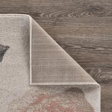 Ivory-rose area rug
