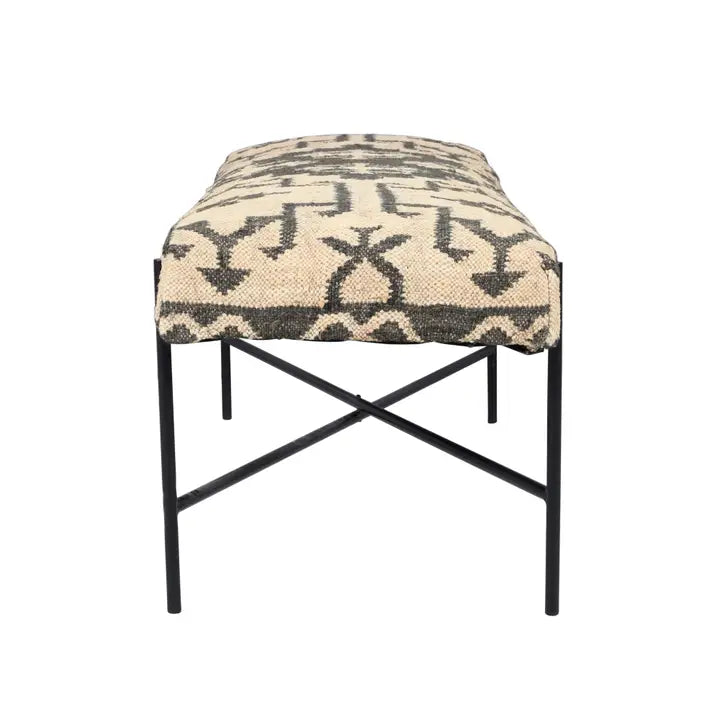 JUTE ACCENT BENCH